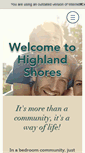 Mobile Screenshot of highlandshores.net